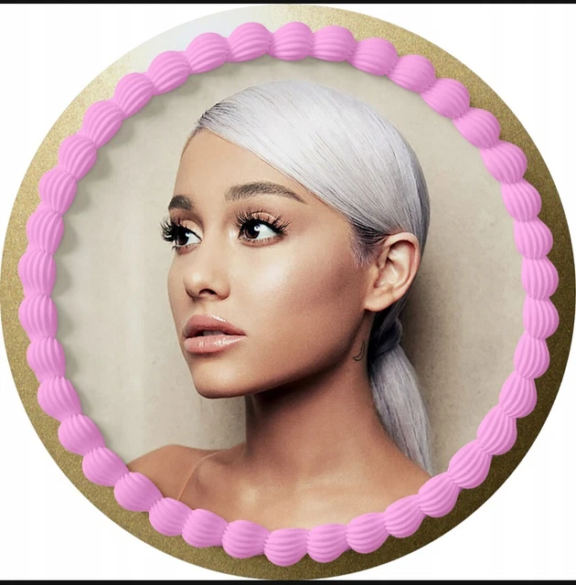 ARIANA GRANDE ESSBAR Tortenaufleger Torte Tortenbild Zuckerbild + TEXT ...