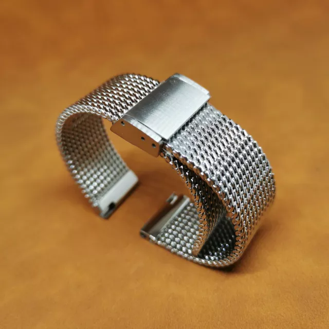 Premium 18mm-22mm Milanese Mesh Watch Bracelet Stainless Steel Watch Strap Band