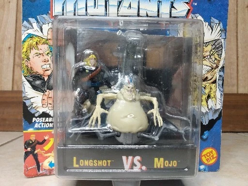 New 1994 Toy Biz Marvel X-Men Steel Mutants Die Cast Longshot Vs. Mojo Figures 2