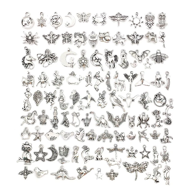 100 Colgantes - Hechizo para Artesanía de Pulsera Collar Joyería Hallazgos