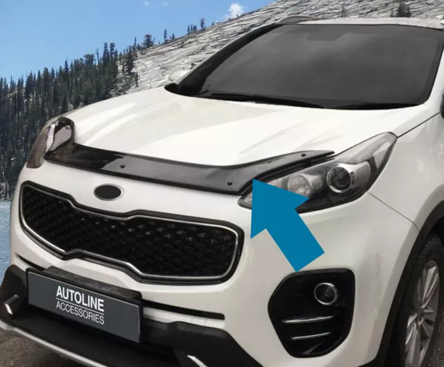 Starre Motorhaube Verkleidung Schutz Bug Guard Windabweiser für Kia Sportage (2016-21)