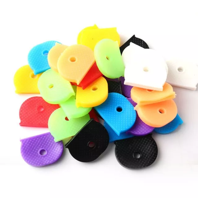 32Pc Key Cap Tag Label ID Silicone Coding Color Key Identifier Cover Mixed co XK 3