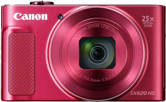 Canon Compact Digital Camera PowerShot SX620 HS Red Optical 25x Zoom/Wi-Fi