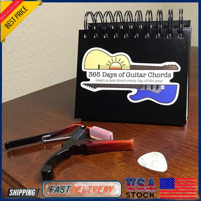 365 DAYS GUITAR Chord Calendar, Daily Guitar Chord Page A Day Calendar
