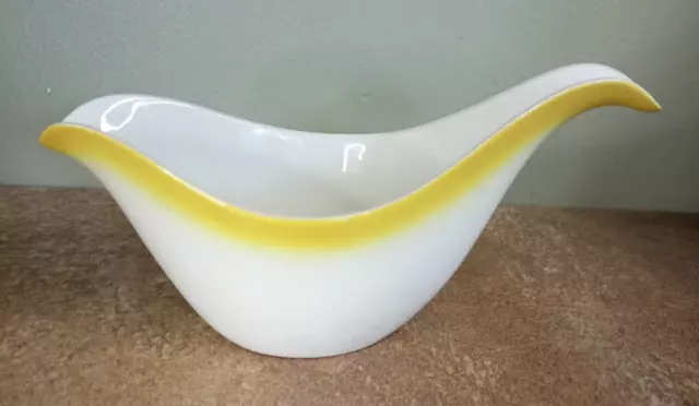 Vintage, 1950s, French Gravy or Sauce Boat, Moulins des Loups & Nord, Yellow