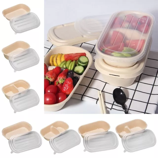 Degradable Disposable Packing Paper Paper Pulp Lunch Box Light Food Box