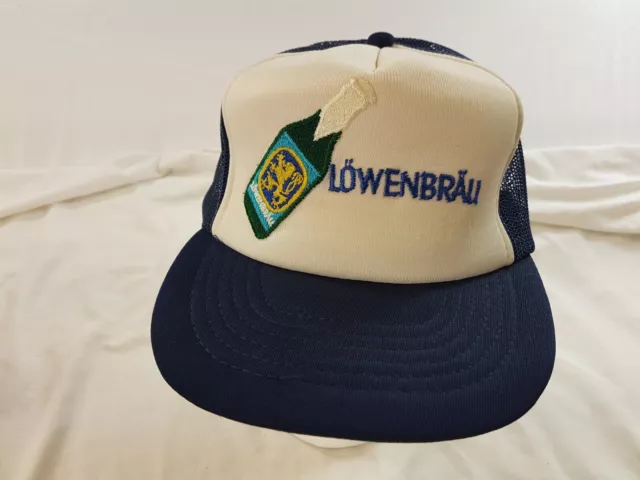 LOWENBRAU BEER Cap Trucker Hat Snapback Baseball Vintage retro 80s 3