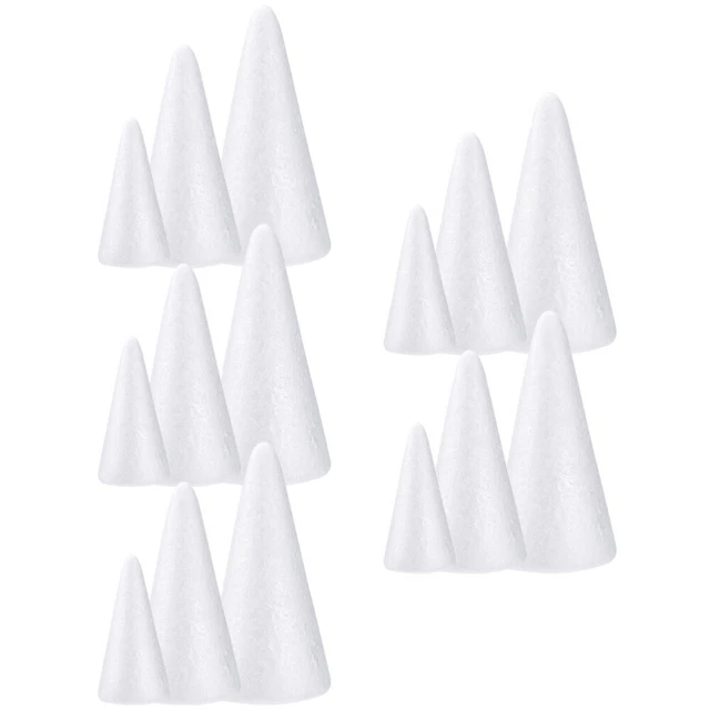 30 piezas Conos blancos en forma de cono juguetes para niños hágalo usted mismo Fiesta Decoraciones Cono Adornos