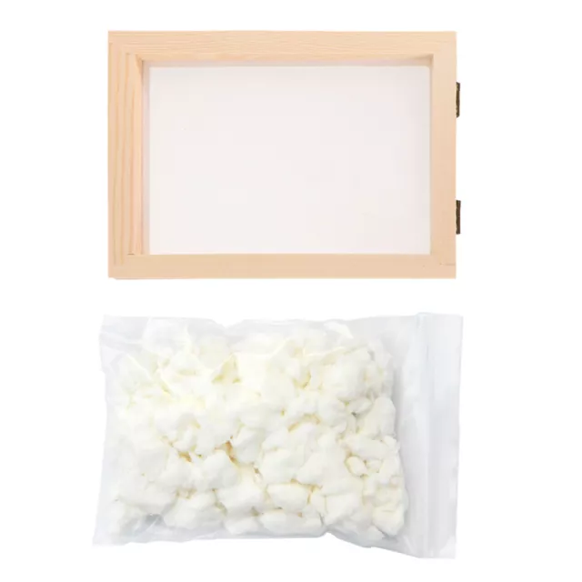 Herramientas para hacer papel madera para niños pulpa seca hágalo usted mismo fabricación de papel artesanías para niños