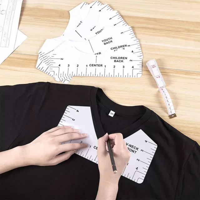 Tshirt Ruler Guide Alignment Tool T-shirt Center Design Heat Press Vinyl  Measure