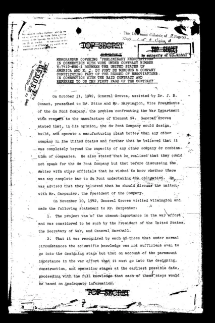 Manhattan Project/General Groves: Top Secret Correspondence of the Manhattan Eng 3