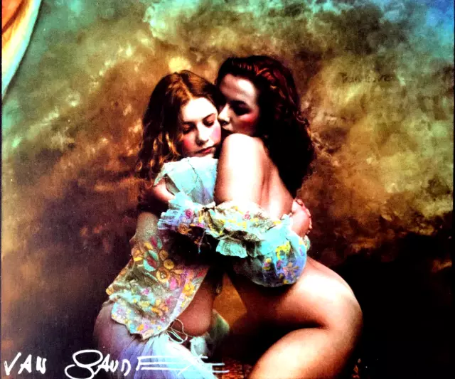 JAN SAUDEK  Oh, those Fabulous B Sisters  HAND-SIGNIERT,  18x12cm, + Rahmen 2