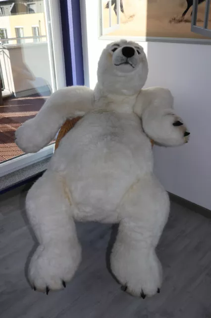 Steiff Studio Eisbär Rückenliegend 140 cm