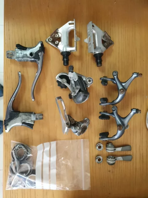 SHIMANO GROUPSET EXAGE 300ex Partial. New ss cable and SLR outers