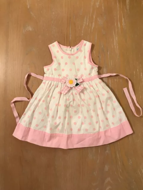 New! Infant Girls The Children's Place Dress 2 PC Pink & White Size 18 Months