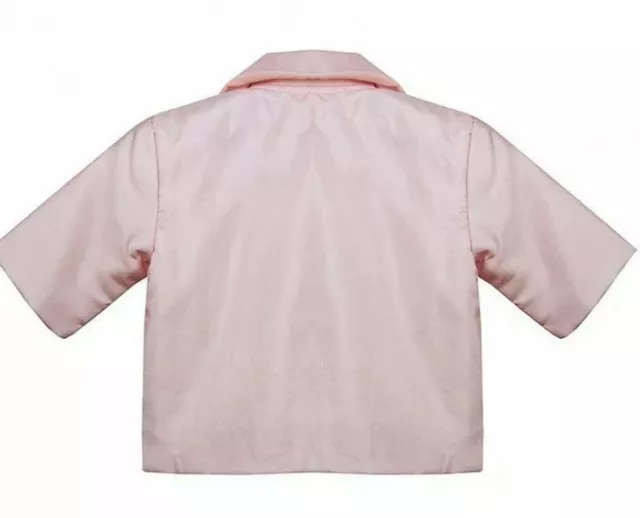 Veste matinée Bébé Fille Soie Rose Taille 12-18 Mois 2