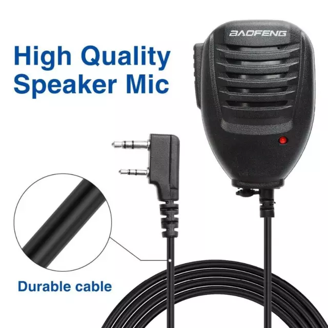 Hand Speaker Microphone Ptt For Baofeng Uv-5R Uv-82L Two Way Radio Walkie Talkie