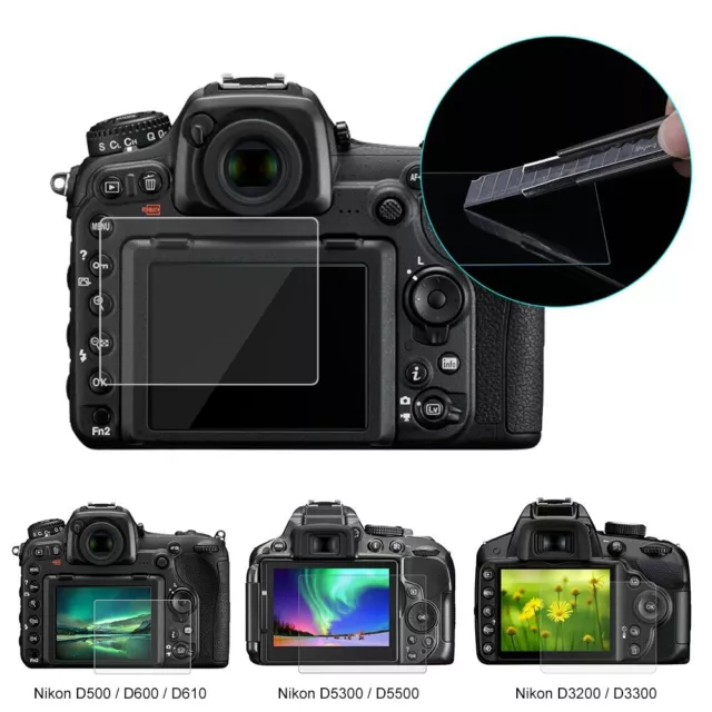 For Nikon D500/D800/D5300/D3200/3300/Z6/Z7 Tempered Glass Screen Protector Film