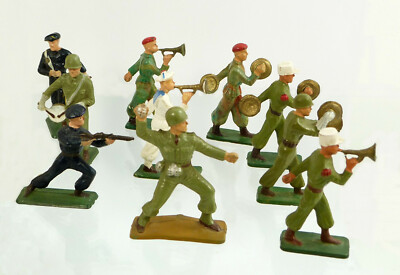 Lot De Figurines Militaires Starlux - Jouets Miniatures Vintage - Occasion