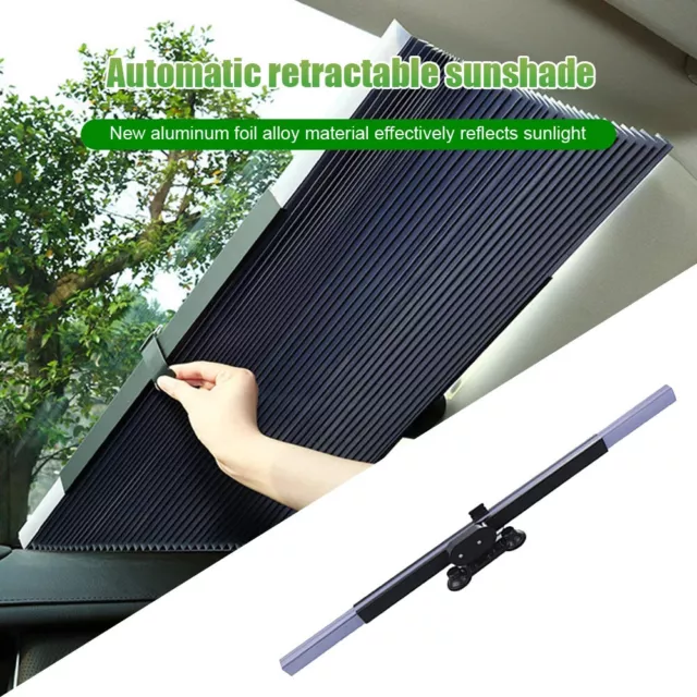 Auto Frontscheibe Sonnenschutz Einziehbare Rollo Saugnapf UV Schutz  Sonnenblende