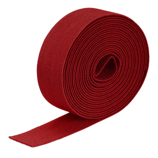 Sergé Élastique 1.5" 4 Yard 1 Rouleau Ruban Cordon Rouge pour Bandeau Ceinture