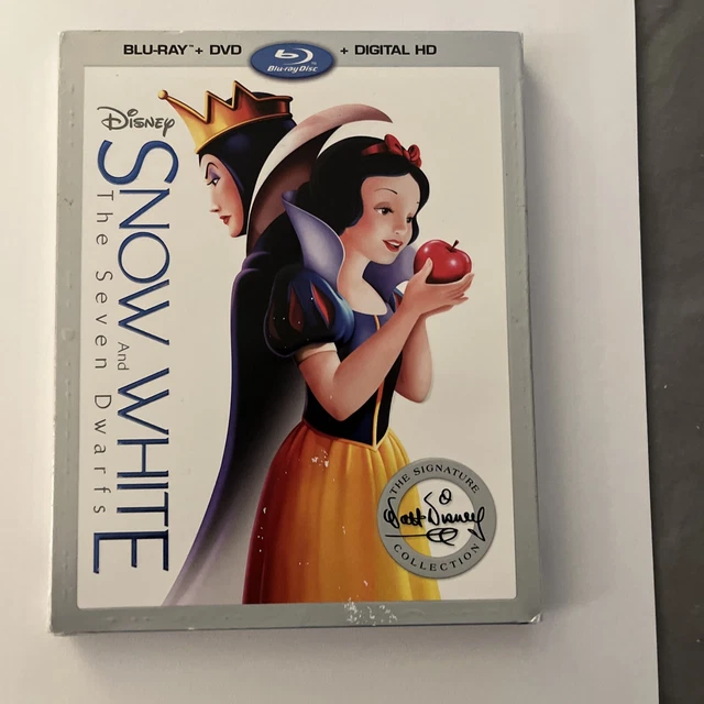 Snow White and the Seven Dwarfs (Blu-ray/DVD, 2016 ) & Slipcover