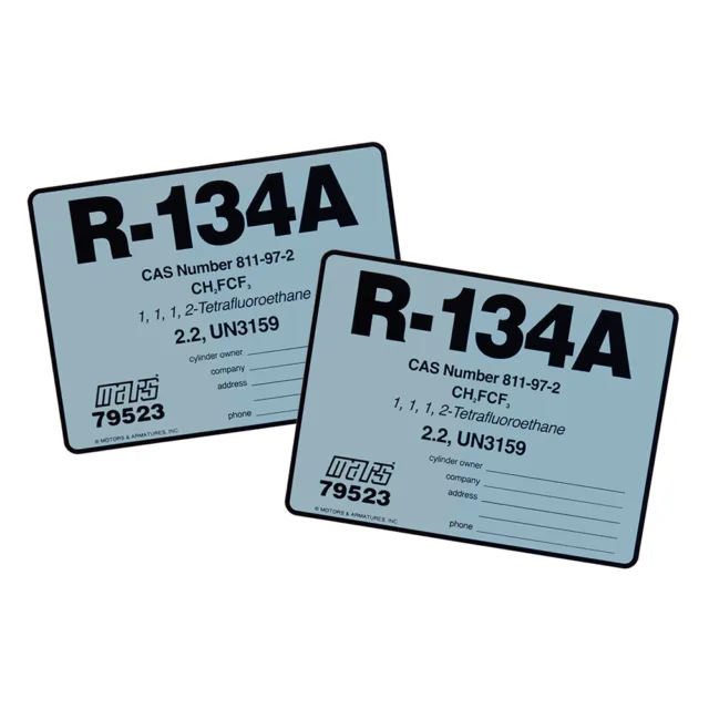 R-134A / R134A Label # 79523 , Pack of (2)