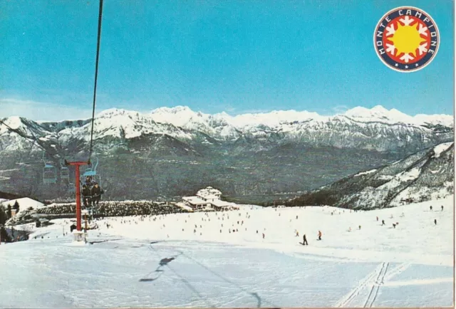 Cartolina - Monte Campione - Skilift - Valle Camonica - viaggiata1977