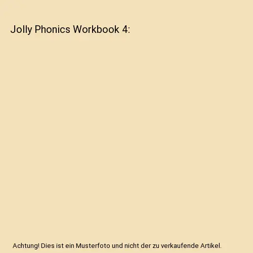 Jolly Phonics Workbook 4, Sue Lloyd, Sara Wernham
