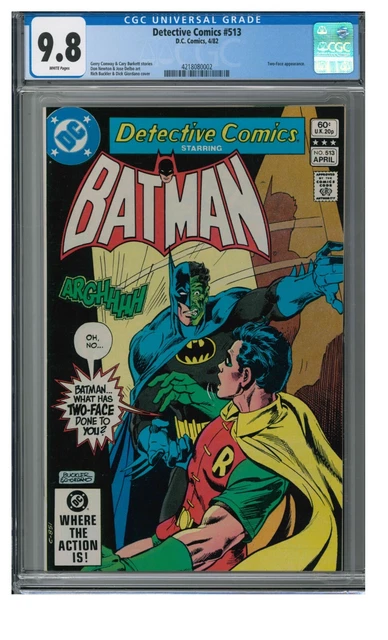 Detective Comics #513 (1982) Bronze Age Two-Face/Batman CGC 9.8 WW676