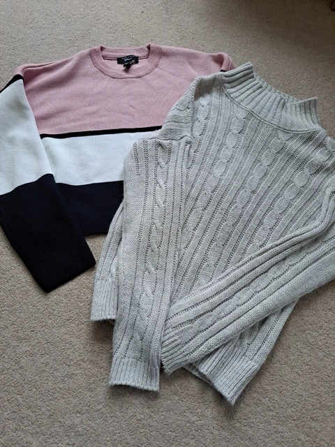 Maglione per bambina x 2 nuovo look pavoni età 14-15 e donna taglia 8 in perfette condizioni