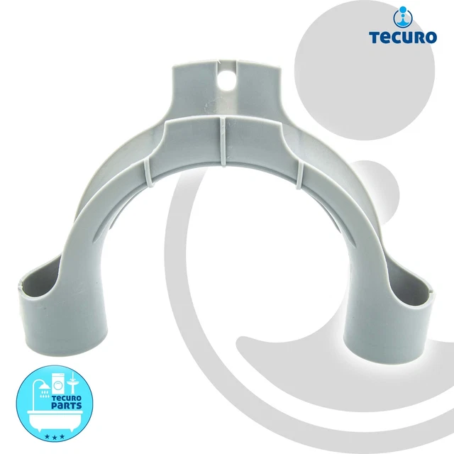 2x U-förmige Haltebögen Für Waschmaschine - Ablaufschlauch Halter Ohne Bohren