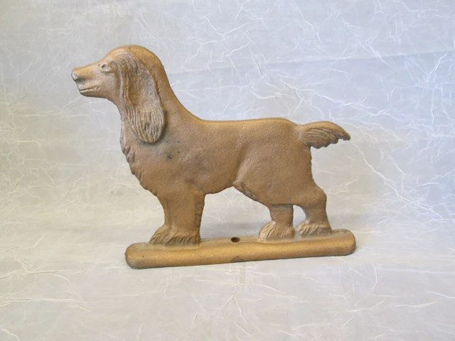 COCKER SPANIEL Dog Aluminum Gate Fence Topper 5.75" tall Metal Finial Vintage