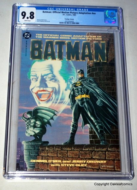 BATMAN MOVIE ADAPTATION DC Comics 1989 CGC Graded 9.8 White Pages
