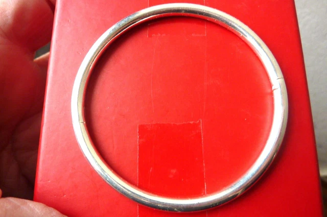 Bracelet Jonc En Argent Massif 925 – Poinçonné, Vintage, Style épuré Et Intemporel