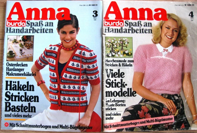 12 BURDA - ANNA Spass an Handarbeiten Hefte aus 1981 3