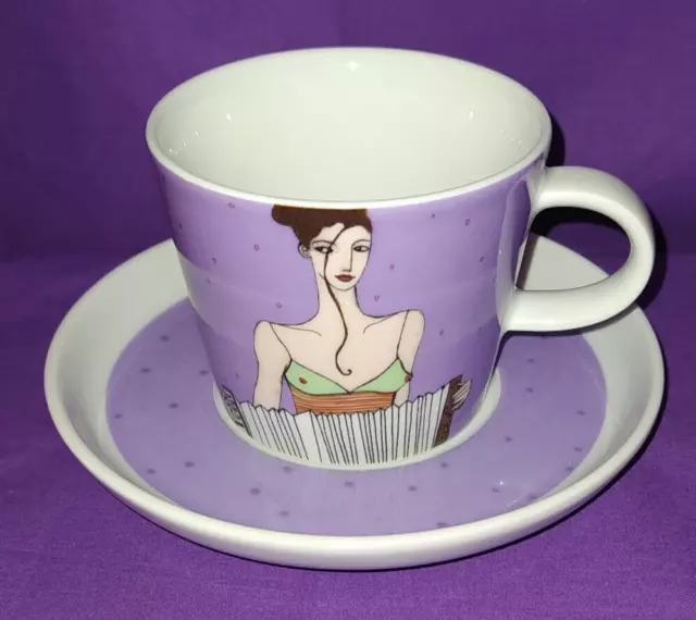 Arzberg Liebeslied *** LIEBES-AKKORDEON *** Kaffeetasse mit UT *** S. Harjes