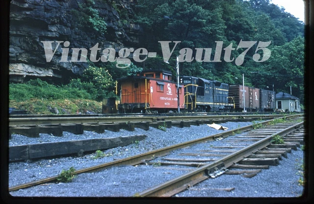Original Slide C&O 5934 Chesapeake & Ohio Caboose 90718 Kodachrome 1958