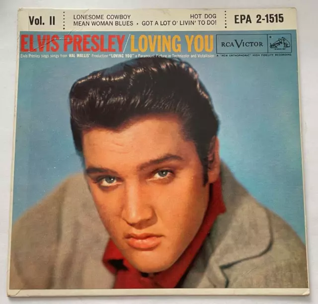 Elvis Presley "Loving You" EP 45 in Cardboard Sleeve - RCA Victor - Beauty!