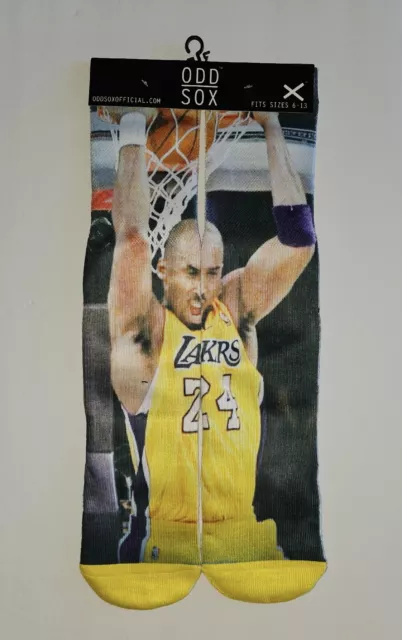 Kobe Bryant Dunking ODD SOX Socks NWT