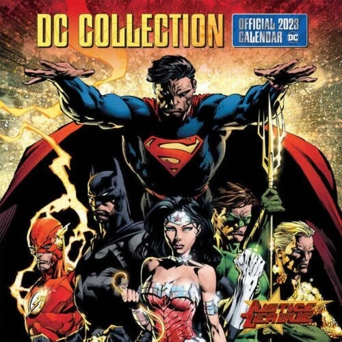 2023 CALENDAR DC Collection Justice League Official Square Wall by