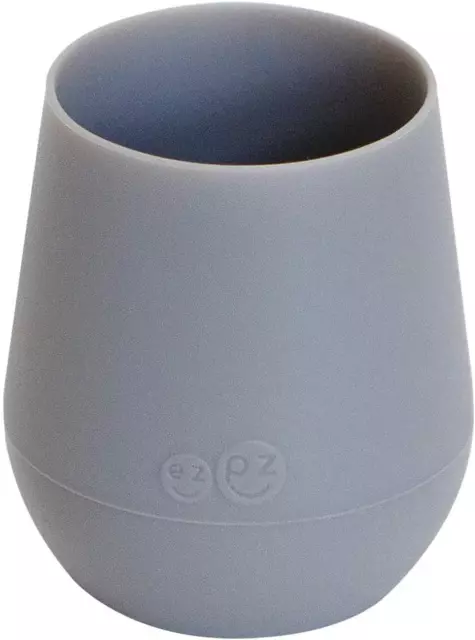 Ez pz Tiny Cup Gray - 100% Silicone Training Cup for Infants - 6 months + - by a