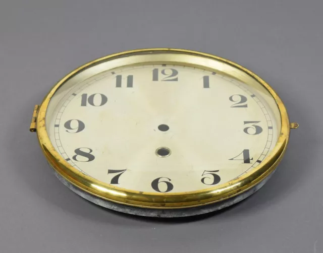 Großes altes Uhren Zifferblatt  + Glasrand + Glas f Wanduhr Uhrmacher Uhr clock