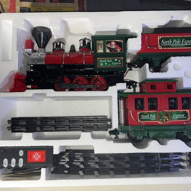 NEW OPEN BOX EZTEC North Pole Express Christmas Train Set G Guage