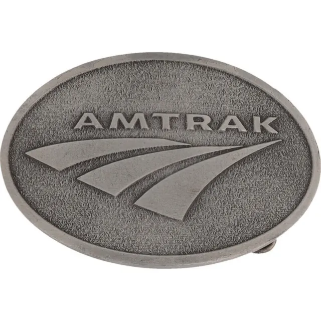 NOS Amtrak Train Railroad Railway Diesel Locomotive Line RR Vintage Belt Buckle