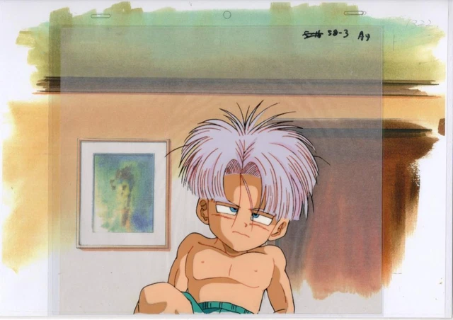 Original Trunks DRAGON BALL TRUNKS Animation Cel Original Production Painting Anime E ...