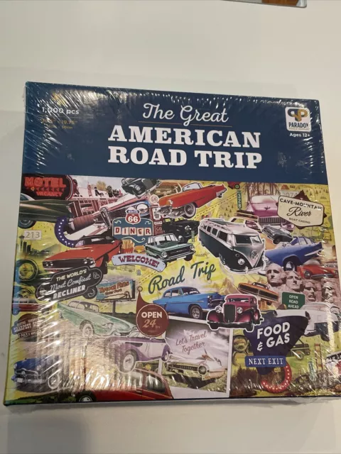 Great American Road Trip Route 66 Travel Cars 1000 Piece Jigsaw Puzzle Paradox