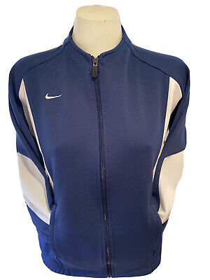 Nike Women’s Navy Full Zip Training Track Jacket Size Large (14-16)