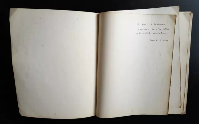 Dédicace Pichon Charles envoi Horace de Carbuccia Le Pape et la cité du Vatican 3