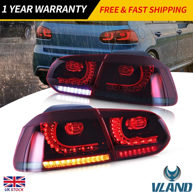 VLAND FOR VOLKSWAGEN Golf 6 MK6 LED Tail Lights VW Rear Lamps 20082013